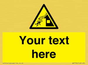 Custom warning roof avalanche